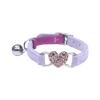 Rutaqian Cat Collar with Quick Release and Bell, Adjustable 28cm x 1cm Purple view 1