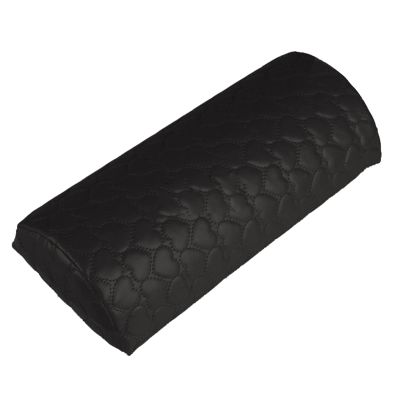 Livecitys Black Faux Leather Nail Art Hand Rest Pillow