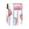 Sea Shell Marine Life Pattern Lip Gloss Holder with Mirror view 1