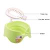 Liudan Semi-Enclosed Cat Litter Box, Splash-Resistant, Orange view 3