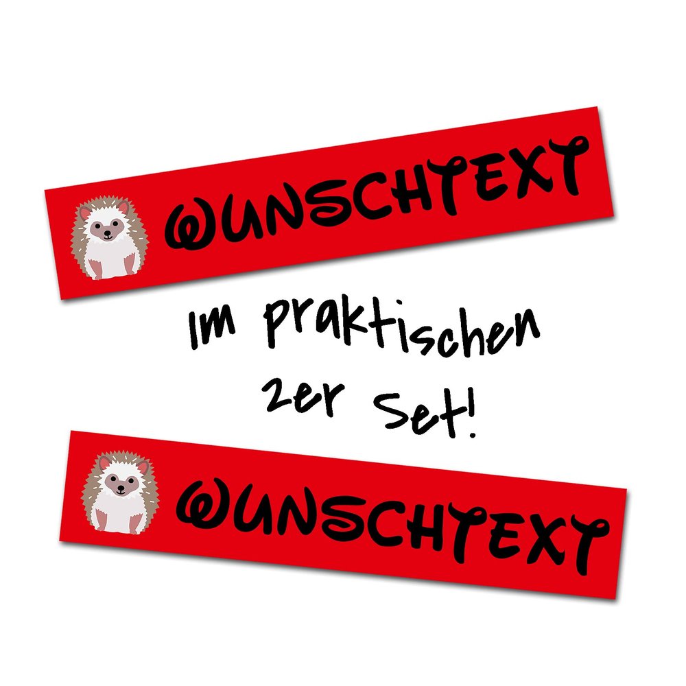 Custom Pet Name Stickers - Set of 2