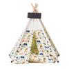 lodaonou Dog & Cat Tent with Cushion and Nameplate, 50 x 50 x 60 cm (M) view 1