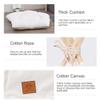 Dog and Cat Tent with Cushion and Nameplate, 50 x 50 x 60 cm, M, White view 3