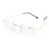 ZUVGEES 3-Pack Rimless Metal Blue-Light-Blocking Reading Glasses, Lightweight, +2.50 view 3