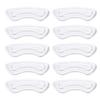 10-Piece Clear Silicone Gel Heel Pads, Self-Adhesive Shoe Grips view 1