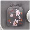Hot and Cold Water Bottle with Soft, Plush Cover, Gray Cute Rabbit view 1