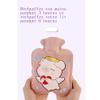 Hot and Cold Water Bottle with Soft, Plush Cover, Gray Cute Rabbit view 2