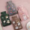 Hot and Cold Water Bottle with Soft, Plush Cover, Gray Cute Rabbit view 3