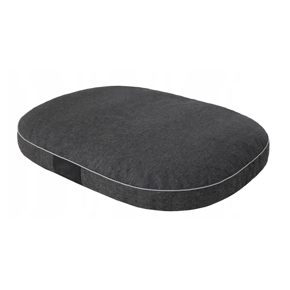 millybo OVAL KOLEINEN Dog Mattress, 70 x 50 x 15 cm, Black