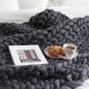 YZJJ Handmade Chunky Knit Cozy Blanket view 1