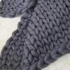 YZJJ Handmade Chunky Knit Cozy Blanket view 4