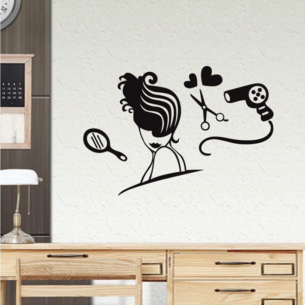 Sexy Girl Hair Salon Spa Beauty Salon Nail Shop Wall Sticker 39 x 58 cm