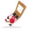 Rose and Butterflies Lip Gloss Holder with Mirror, Portable Lipstick Case view 2