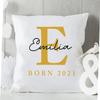 EZYshirt Personalized Birth Pillowcase with Monogram, Name Pillow, Baby Birth Gift, One Size view 2