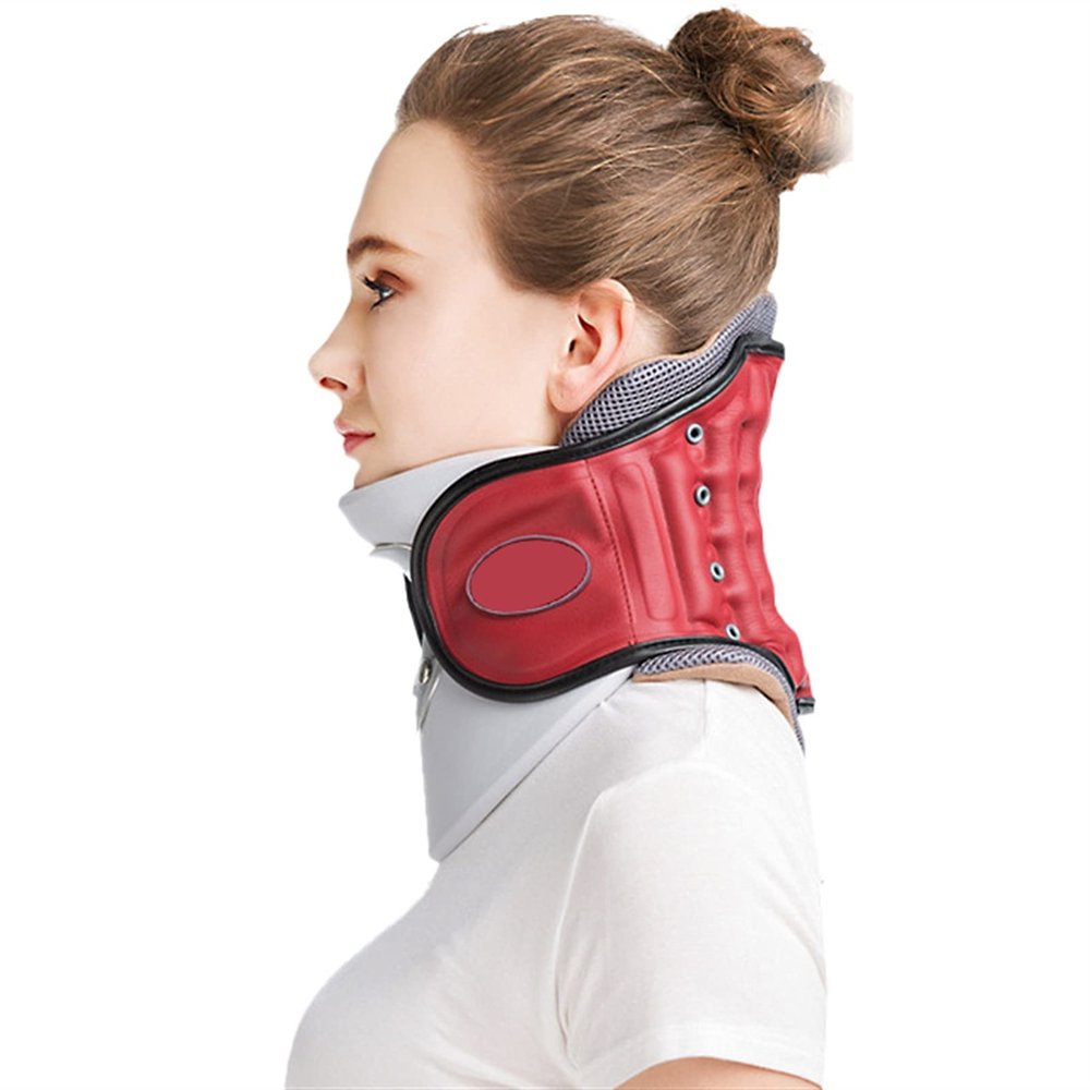 JuZi Store Cervical Air Traction Collar and Stretcher for Neck and Shoulder Relief