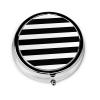 Black and White Striped Pill Organizer view 1