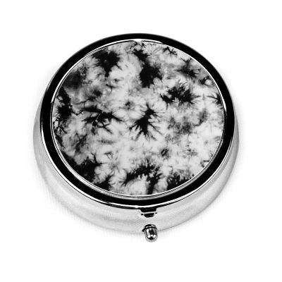 Tie-Dye Round Pill Organizer for Purse