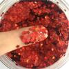 Plum Flower 3 mm Nail Art Glitter Sequins, Laser Silver, Eco-Friendly PET, 8 g (Laser Red, 8 g) view 1