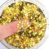 Plum Flower 3 mm Nail Art Glitter Sequins, Laser Silver, Eco-Friendly PET, 8 g (Laser Red, 8 g) view 2