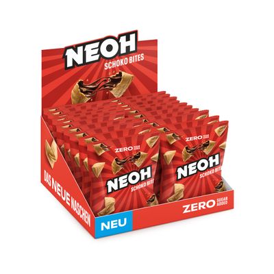 NEOH Chocolate Bites Hazelnut Cocoa, No Added Sugar, Low Carb, 20-Pack