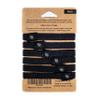 Wild & Stone 6-Pack Biodegradable Plastic-Free Hair Ties, Organic Cotton & Natural Rubber, No-Crease Ponytail Holders (Black) view 2