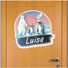 Samunshi Polar Bear Penguins Personalized Door Sign Wall Sticker, 40 x 40 cm view 3
