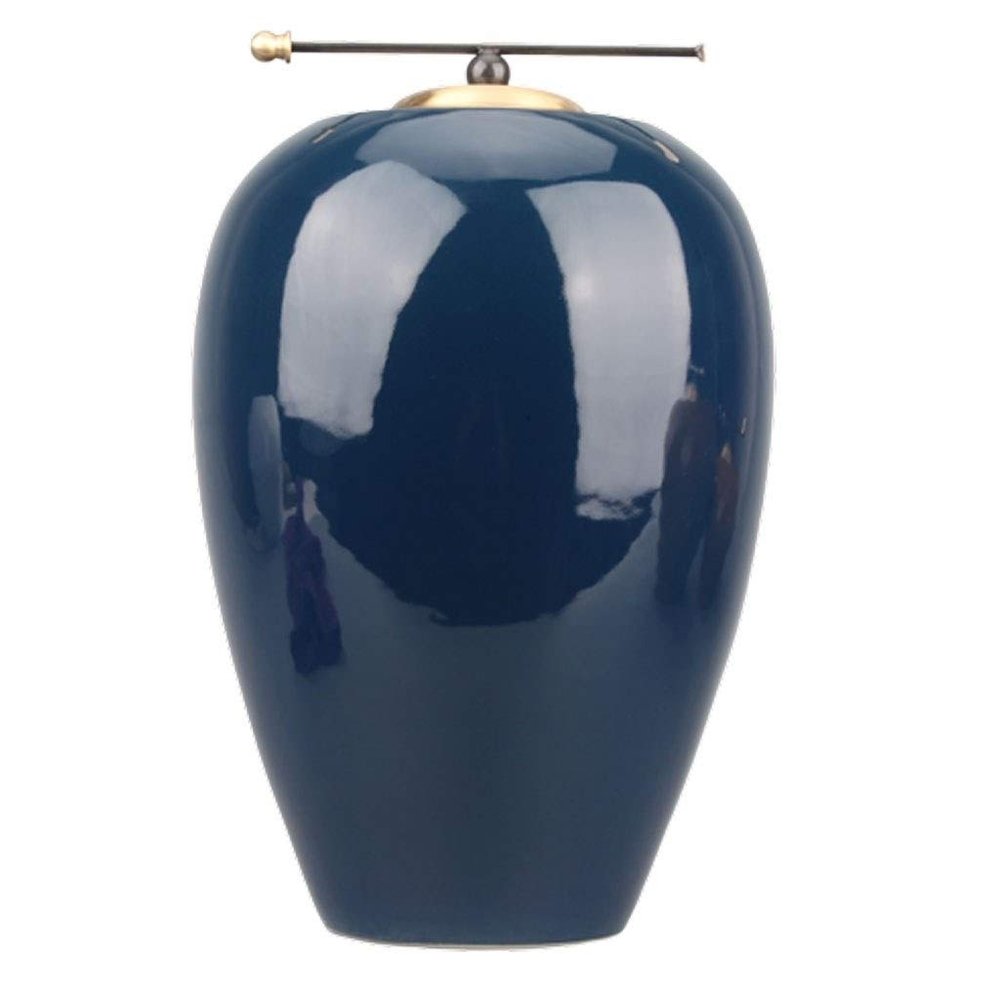 WXTRE Small Ceramic Pet Urn, Funeral Memorial for Pet Ashes (Size: 23 cm)