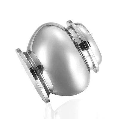 WXTRE Small Silver Pet Urn for Dog or Cat Ashes, 4 cm