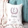 Personalized Baby Cushion with Filling, Pink Back, 40 x 40 cm view 2