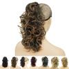 IMISSU Messy Curly Short Claw-Clip Ponytail Hair Extension, Black Ombre Copper view 1