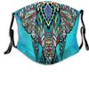 Elephant Indian Bohemian Boho Face M-A-S-K with 2 Filters, Washable, Reusable, for Men and Women view 1
