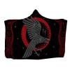 doyouwantmore Printed Flannel Hooded Blanket, Viking Tattoo Print, Wearable Nap and Travel Blanket for Children and Adults view 1