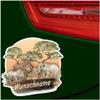 Safari Animals Personalized Name Sticker, 15 x 15 cm view 3