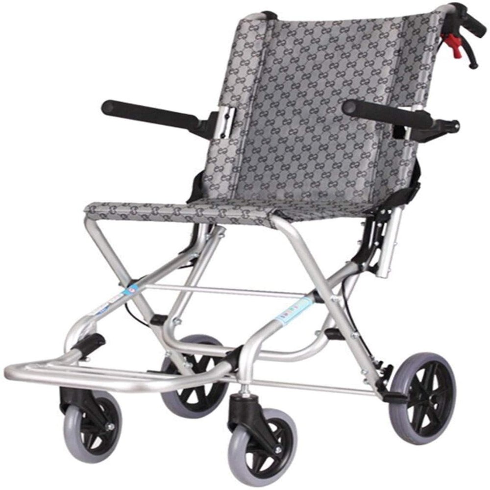 ksamwjf Comfortable Lightweight Aluminum Manual Wheelchair