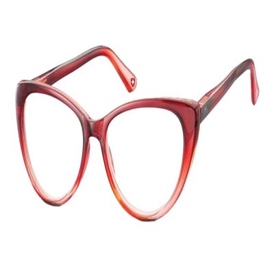 MONTANA MR64 Plastic Reading Glasses, Red, +2.50 dpt