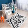 rugsx Fun Route Children's Rug with Road and Animal Pattern, Cream, 80 x 150 cm view 2