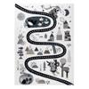 rugsx Fun Route Children's Rug with Road and Animal Pattern, Cream, 80 x 150 cm view 3