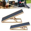 Folding Wooden Dog Ramp, Adjustable Pet Stair and Car Ramp view 1