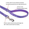 YUDOTE Soft Dog Collar and Leash Set, Medium, Neoprene-Padded, Purple Maple Leaf view 3
