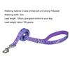 YUDOTE Soft Dog Collar and Leash Set, Medium, Neoprene-Padded, Purple Maple Leaf view 4