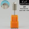 C&I Nail Drill Bit, Rounded Head, Large Shank, for E-File Machines, for Fast Gel Nail Removal, Double Fine (2XF) view 2