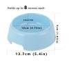 Plastic Cat Food and Water Bowls, 4-Piece Set view 2