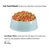 Plastic Cat Food and Water Bowls, 4-Piece Set view 4
