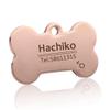 Personalized Stainless Steel Dog Tag, Engraved ID Tag, Rose Gold Fish Design view 4