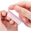 PKOUVOO 4-Piece Nail Brush Set, Plastic Handles, 4 Colors view 3