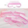 PKOUVOO 4-Piece Nail Brush Set, Plastic Handles, 4 Colors view 4