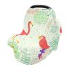 Red Crane Bird Baby Car Seat Canopy and Nursing Cover view 2