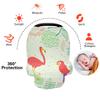 Red Crane Bird Baby Car Seat Canopy and Nursing Cover view 4