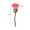 MEECAA 1 Rose-Shaped Makeup Brush with Clear Case, Gold view 2