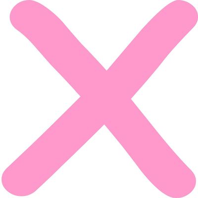 Kleckerliese Letter Sticker 8 cm, Single, Silk-Matte Alphabet Sticker A–Z, Pink